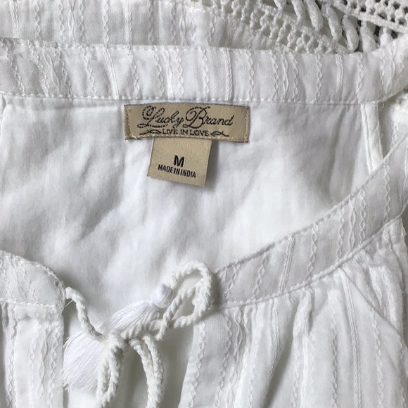 Beautiful white cotton lucky brand dress - Picture 6 of 8